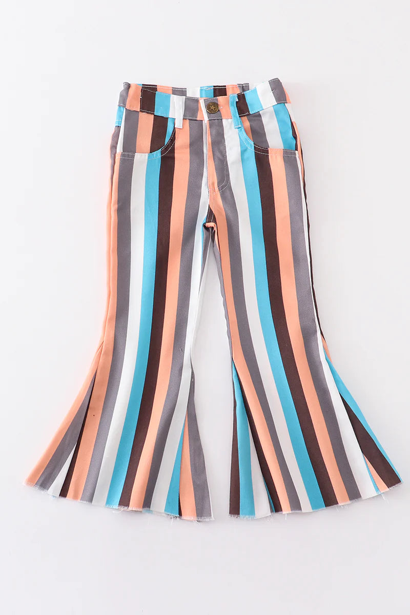 Multi Striped Bell Jean – Krazy Blessed Boutique