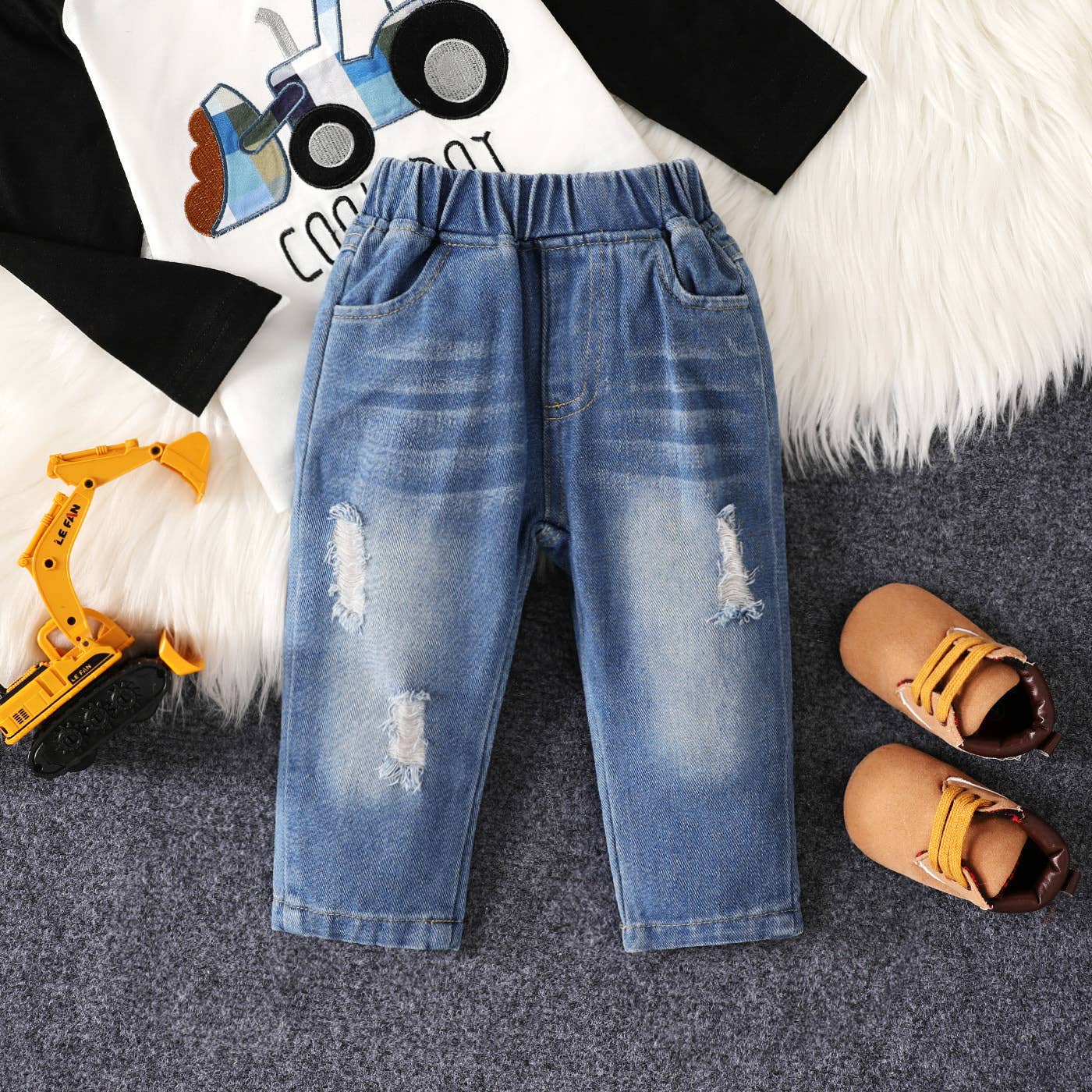 Ripped Denim Jeans