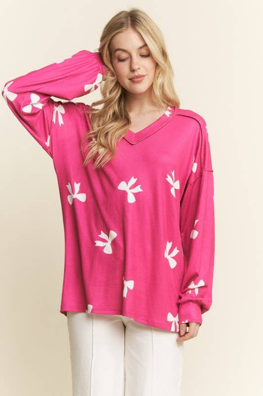 Pink Bow Top
