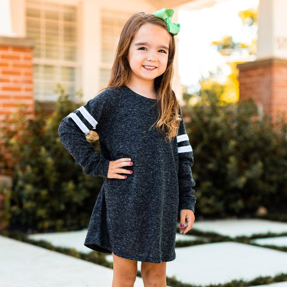 Charcoal Varsity Dress