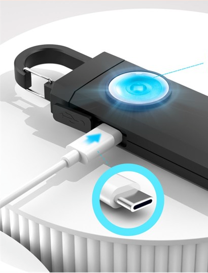Rechargeable Safety Alarm and Flashlight