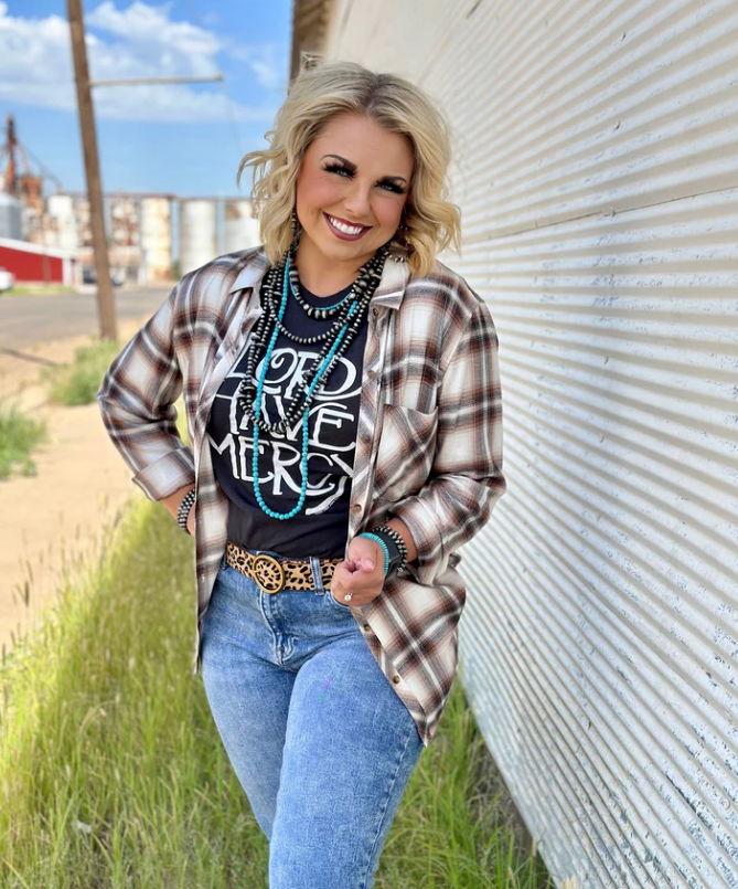 Carter Clay Flannel Top