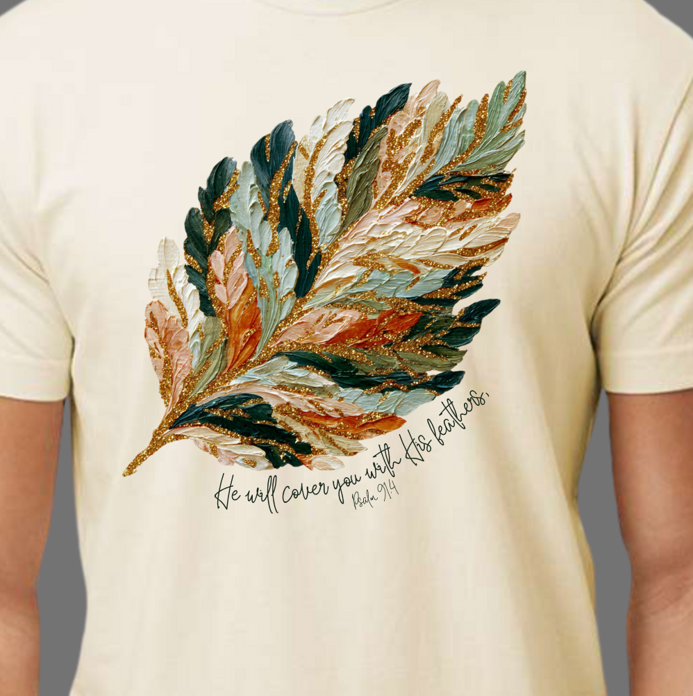 Covered with Feathers Tee