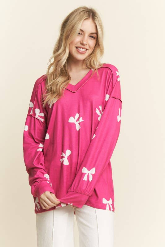 Pink Bow Top