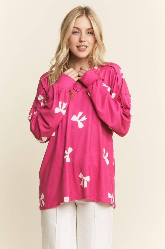 Pink Bow Top