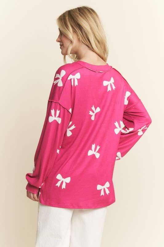 Pink Bow Top