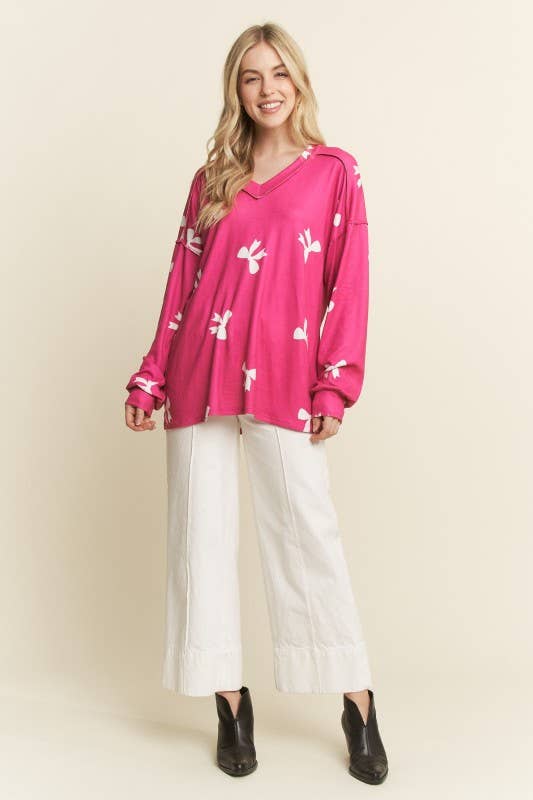 Pink Bow Top