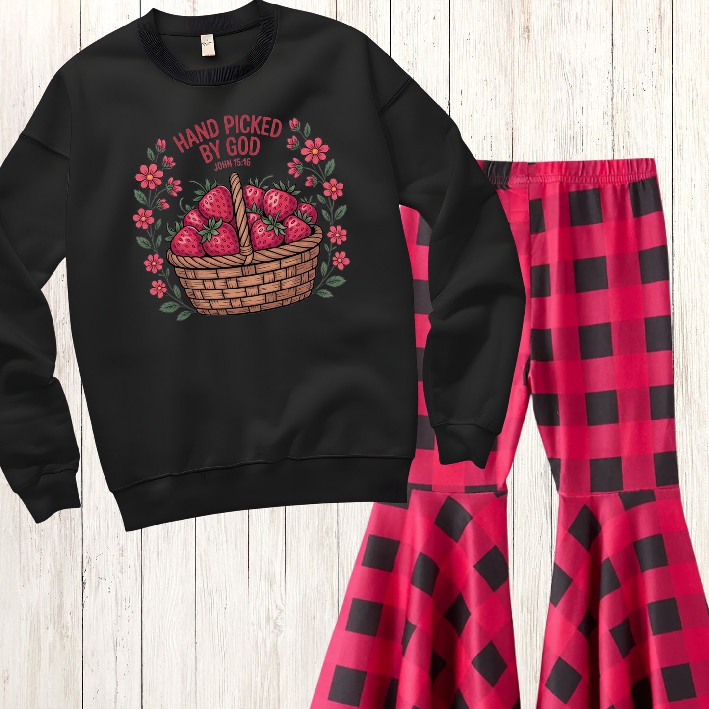 Buffalo Plaid Bell-Bottoms