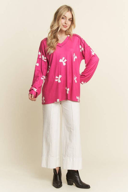 Pink Bow Top