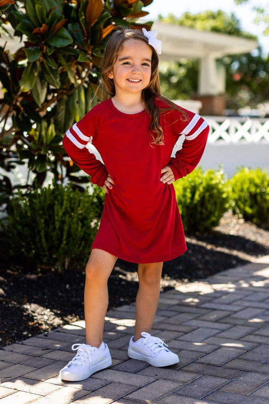 Girls Red Varsity Dress