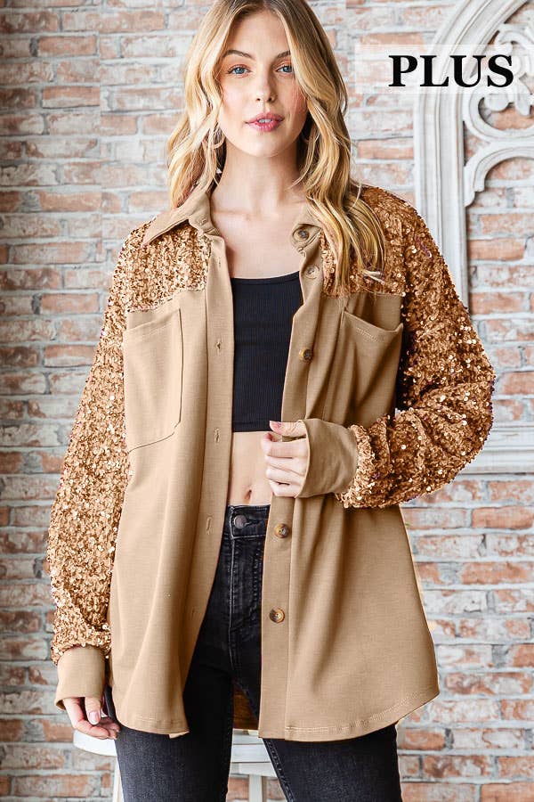 Sequin Women's Shacket