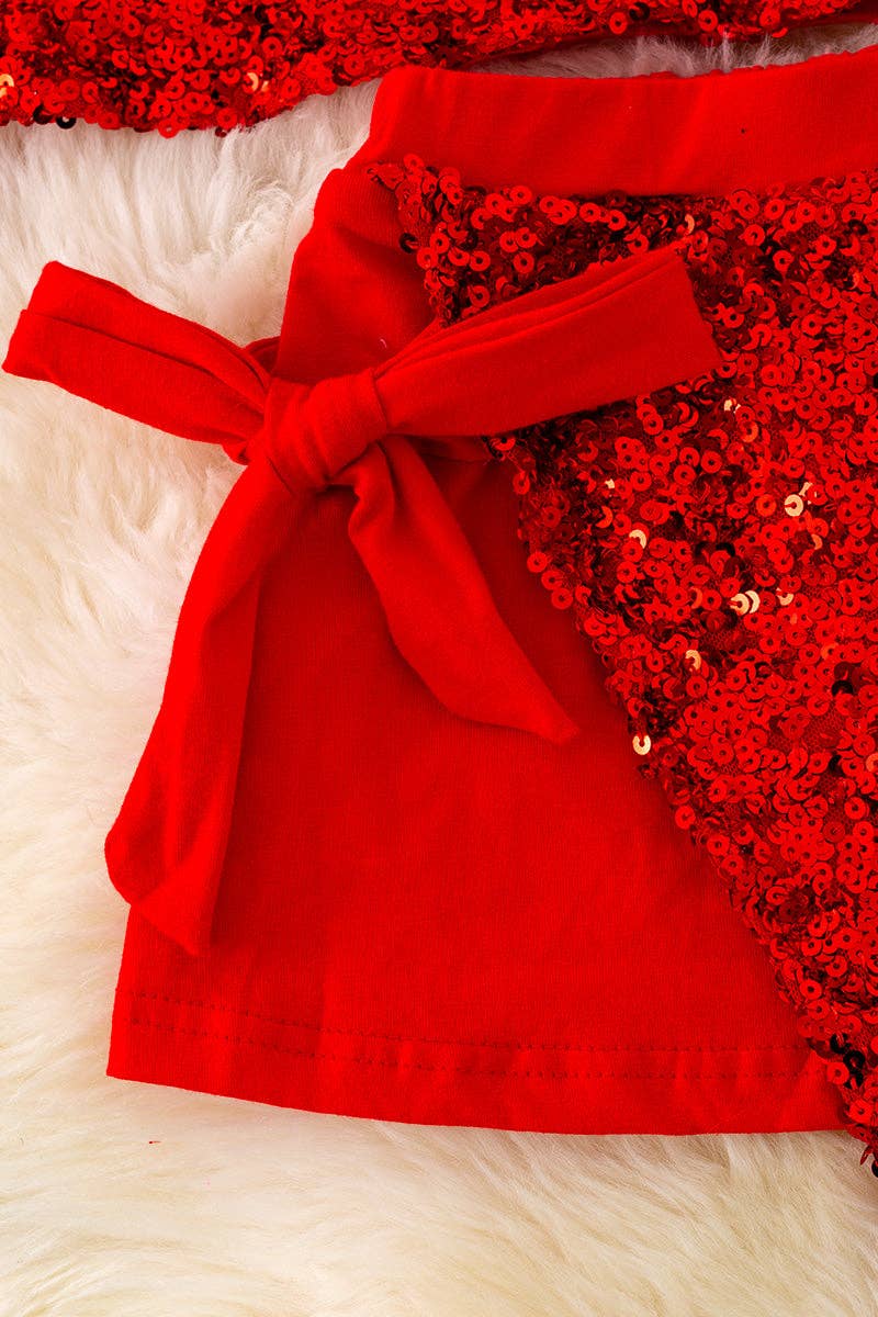 Red Shimmer Outfit
