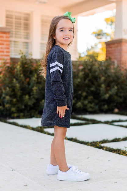 Charcoal Varsity Dress