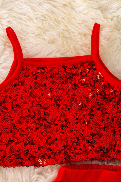 Red Shimmer Outfit