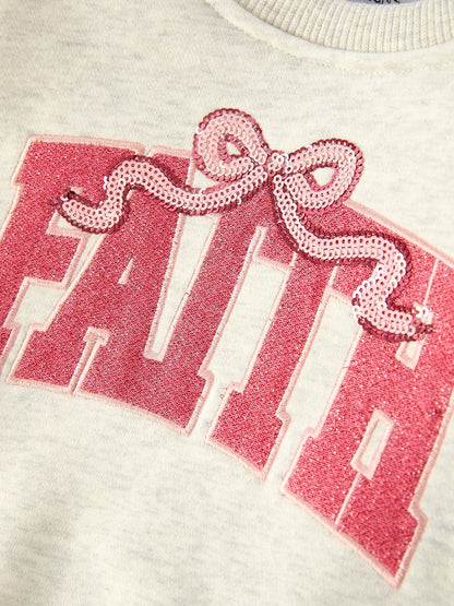 Girls Faith Sweatshirt and Skirt Set
