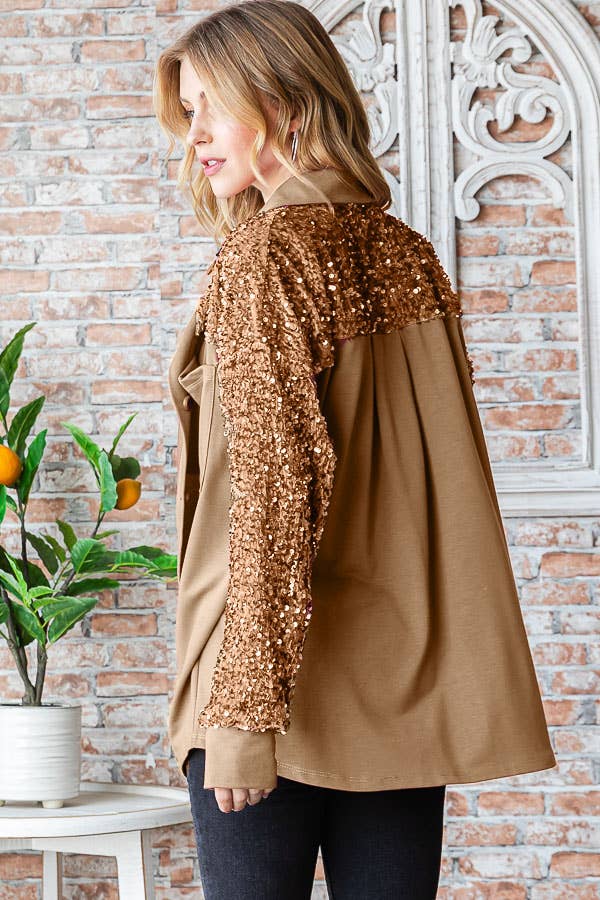 Sequin Women's Shacket