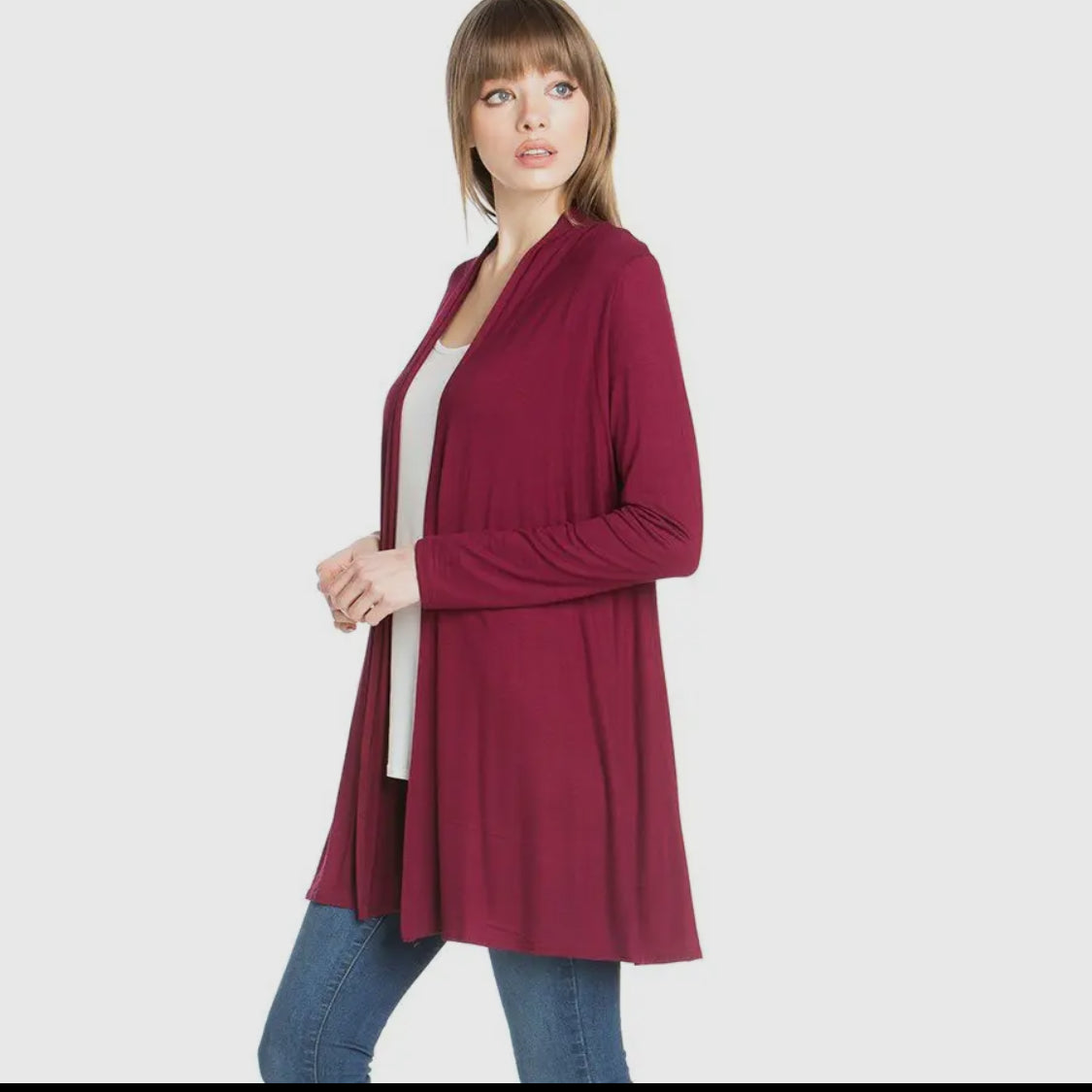 Maroon Cardigan Azules