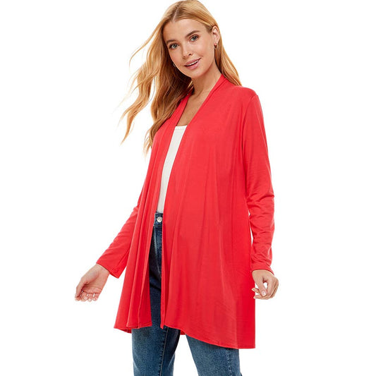 Paprika Drarped Cardigan