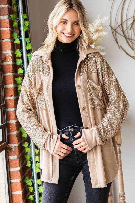 Sequin Women's Shacket
