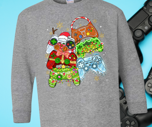 Christmas Gamer Long Sleeve Tee