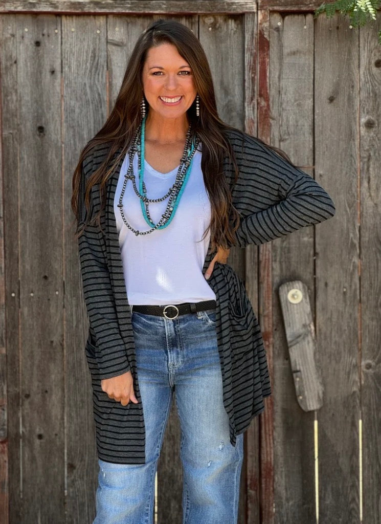 TTT Black Grey Striped