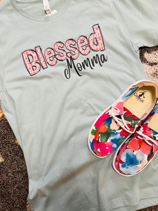 Pink Blessed Tee