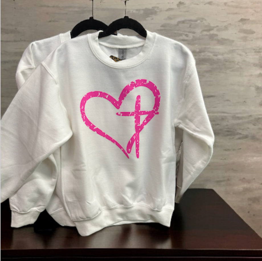 Heart/ Cross Sweatshirt