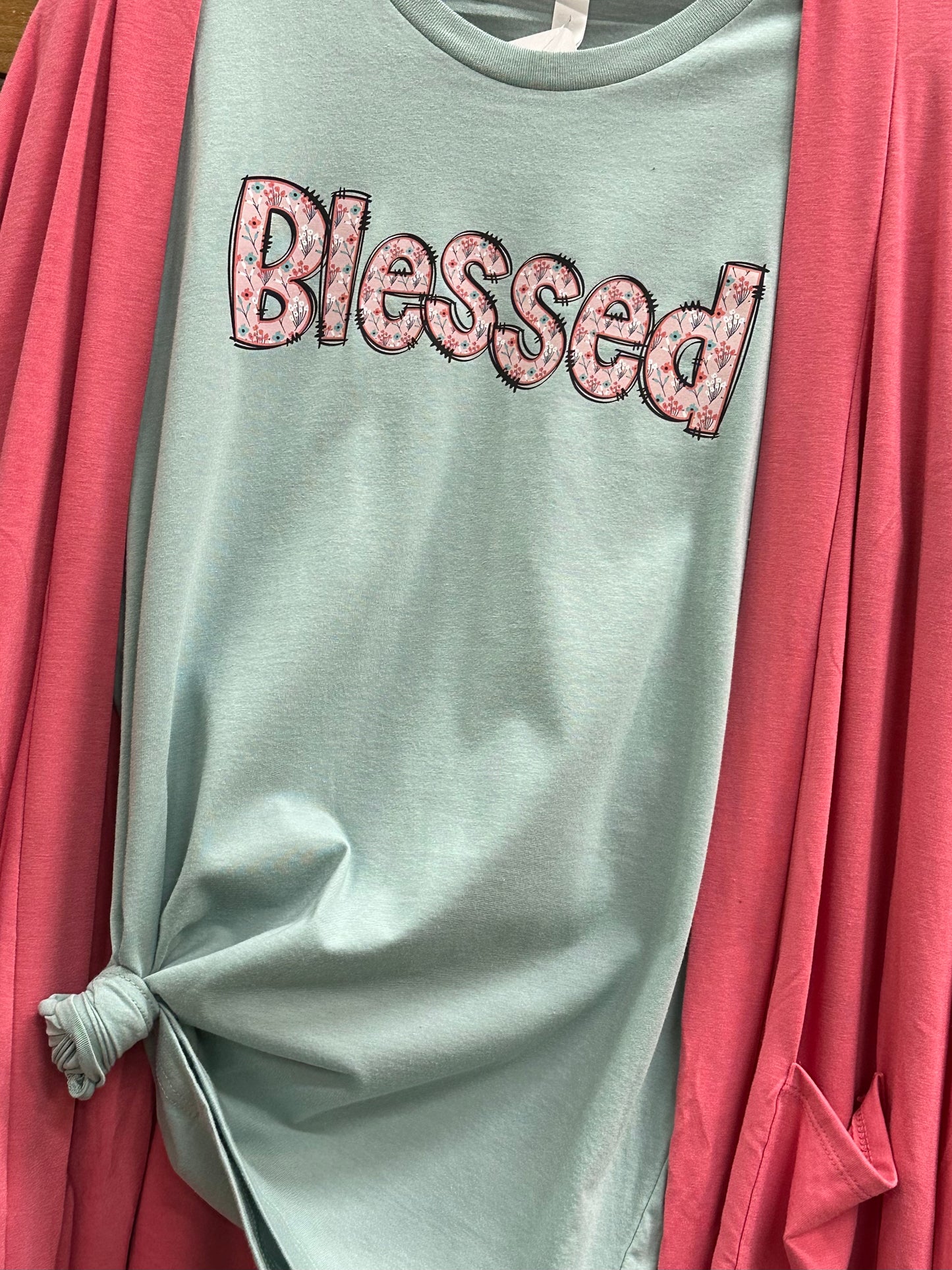 Pink Blessed Tee