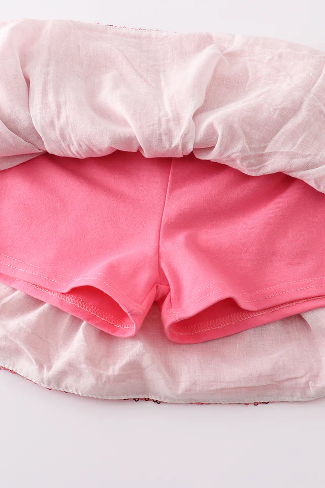 Pink Sequins Skirt
