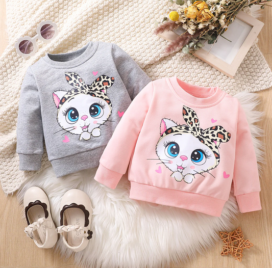 Pink Cat Sweatshirt