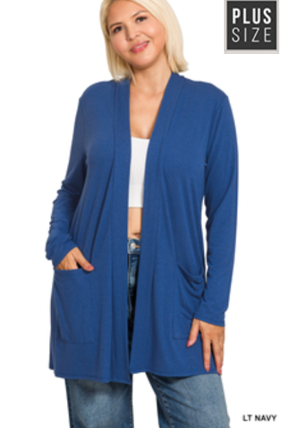 Light Navy Perfect Cardigan