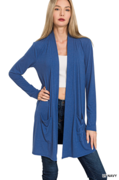 Light Navy Perfect Cardigan