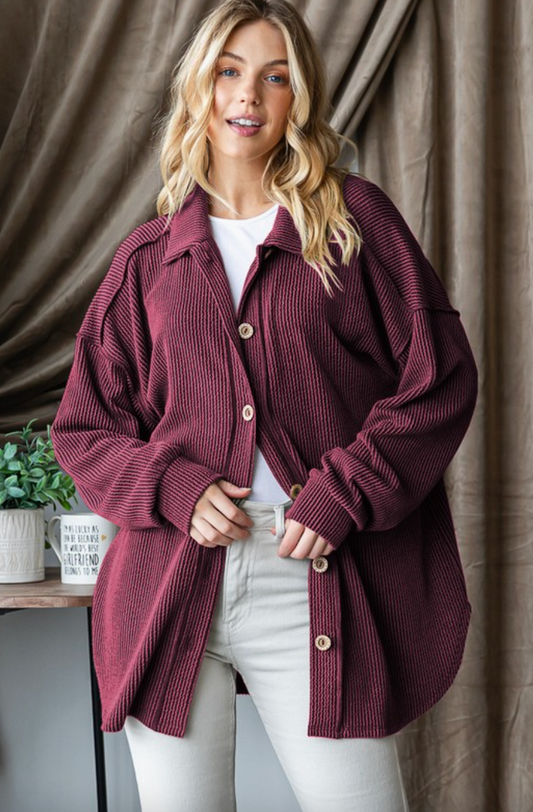 Urban Ribbed Button Down