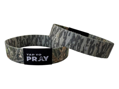 Tap To Pray™ Wristbands - Forest & Tree Bark Camo