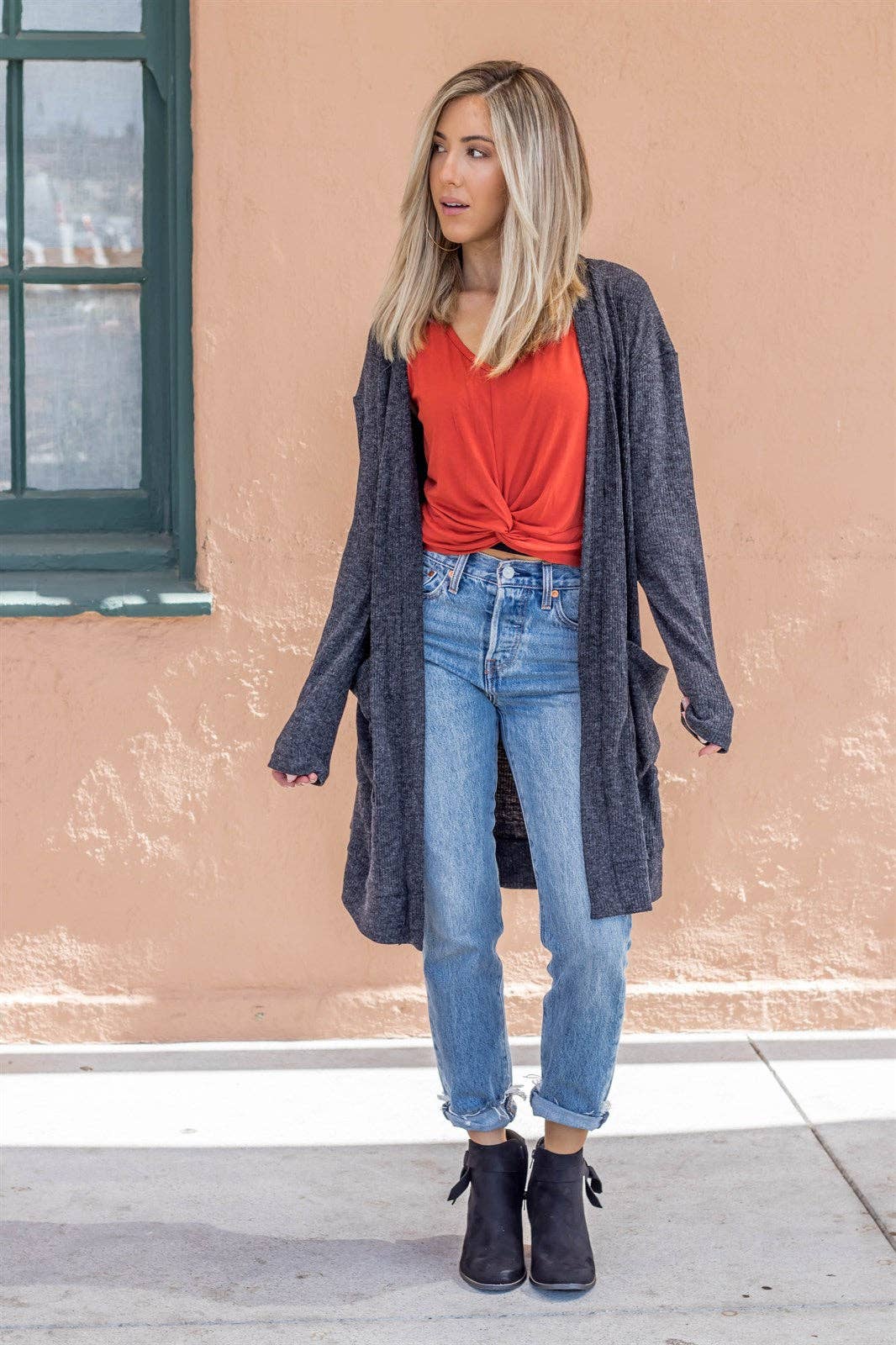 Charcoal Aubrey Cardigan