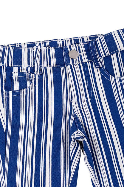 Stripe Bootcut Jean