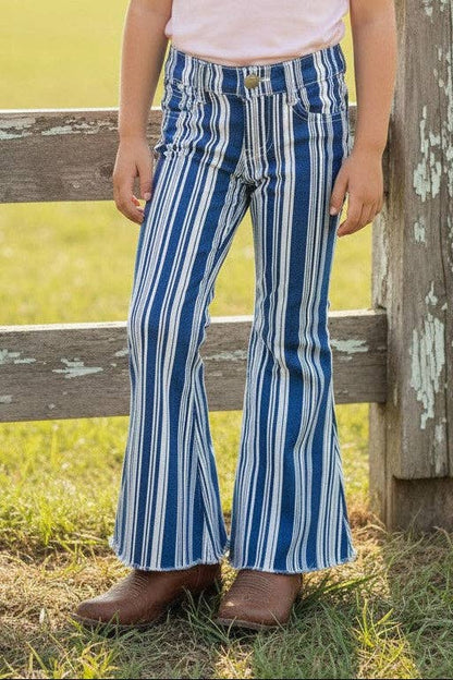 Stripe Bootcut Jean