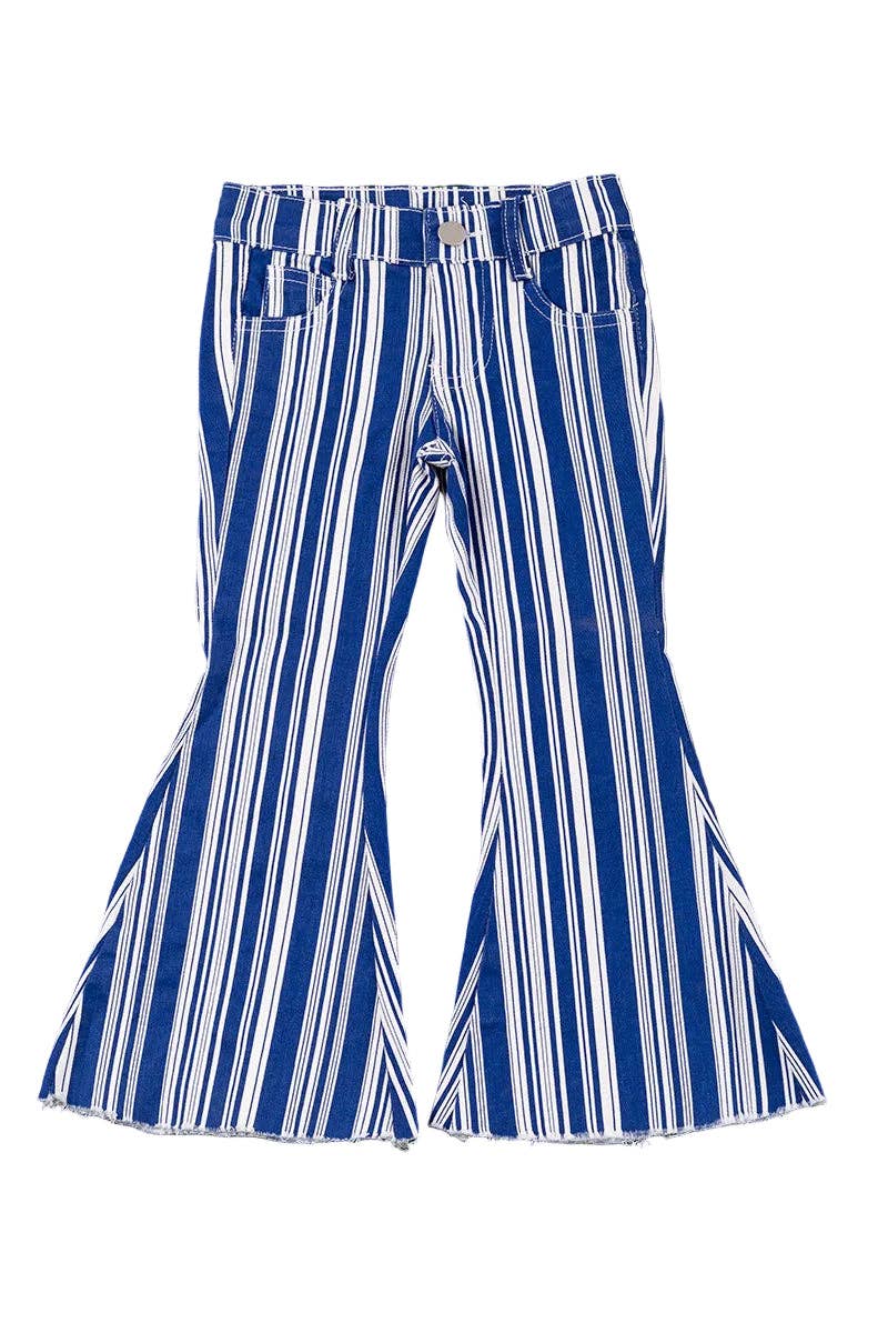 Stripe Bootcut Jean