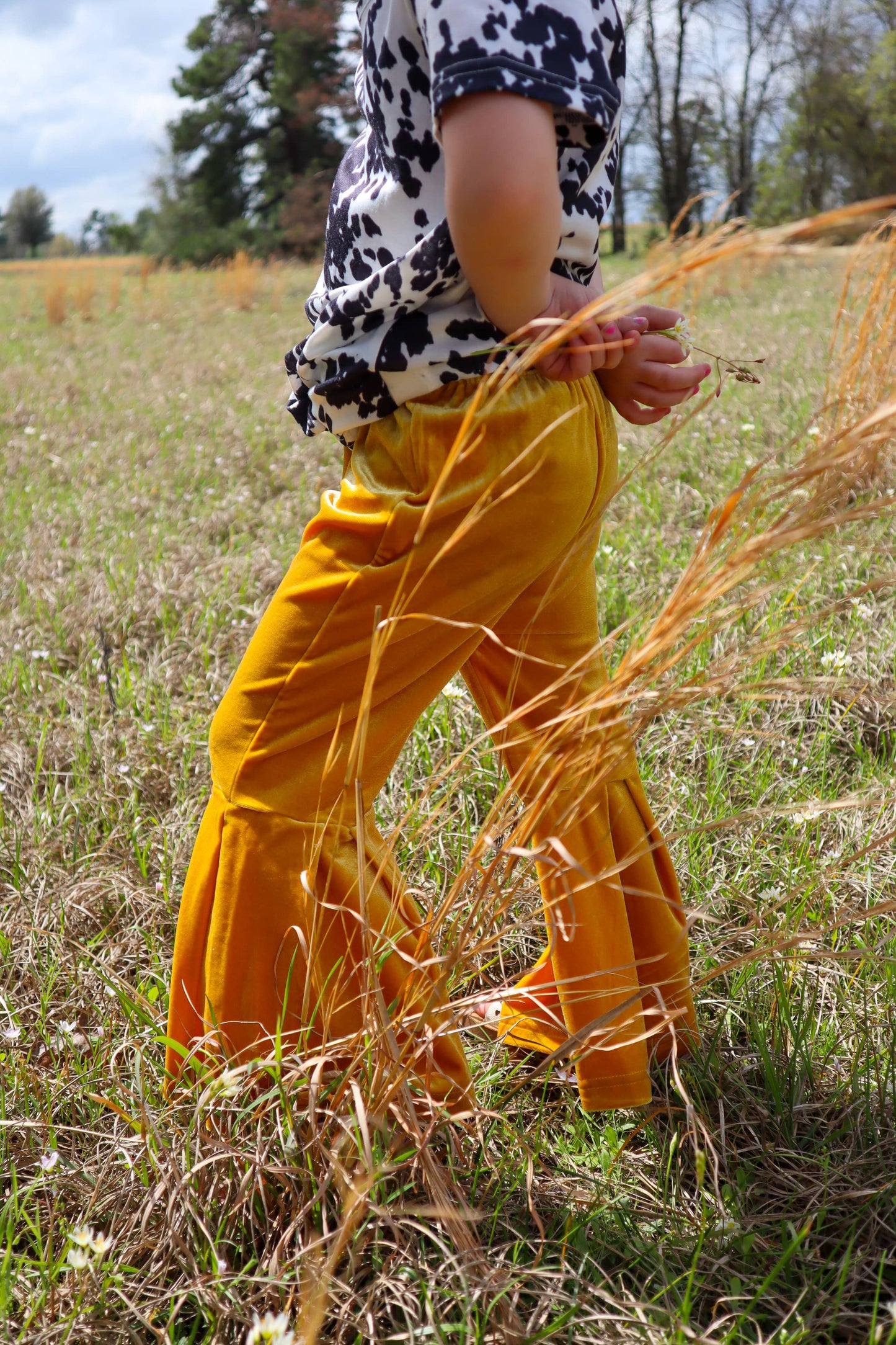 Velvet Kids Bell Bottom Pants - 4 Colors