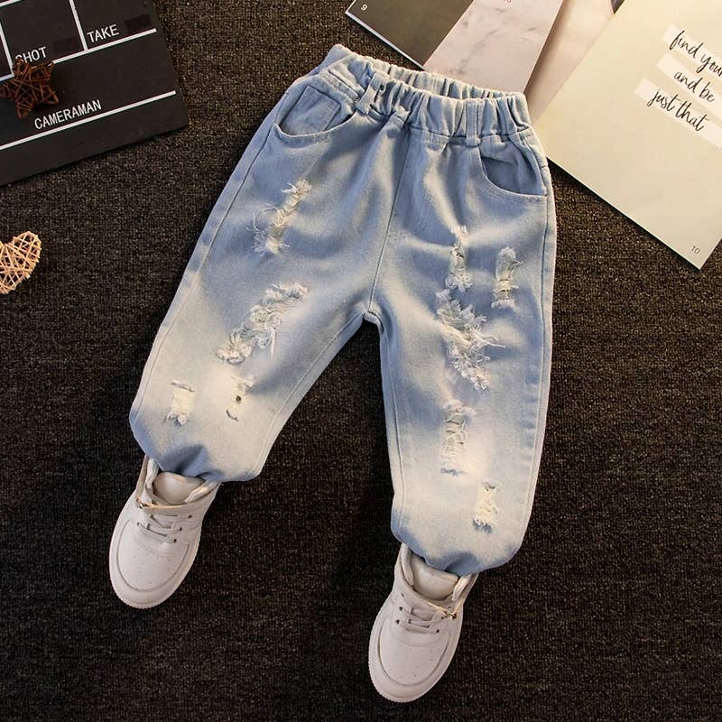 Light Ripped Denim Jeans