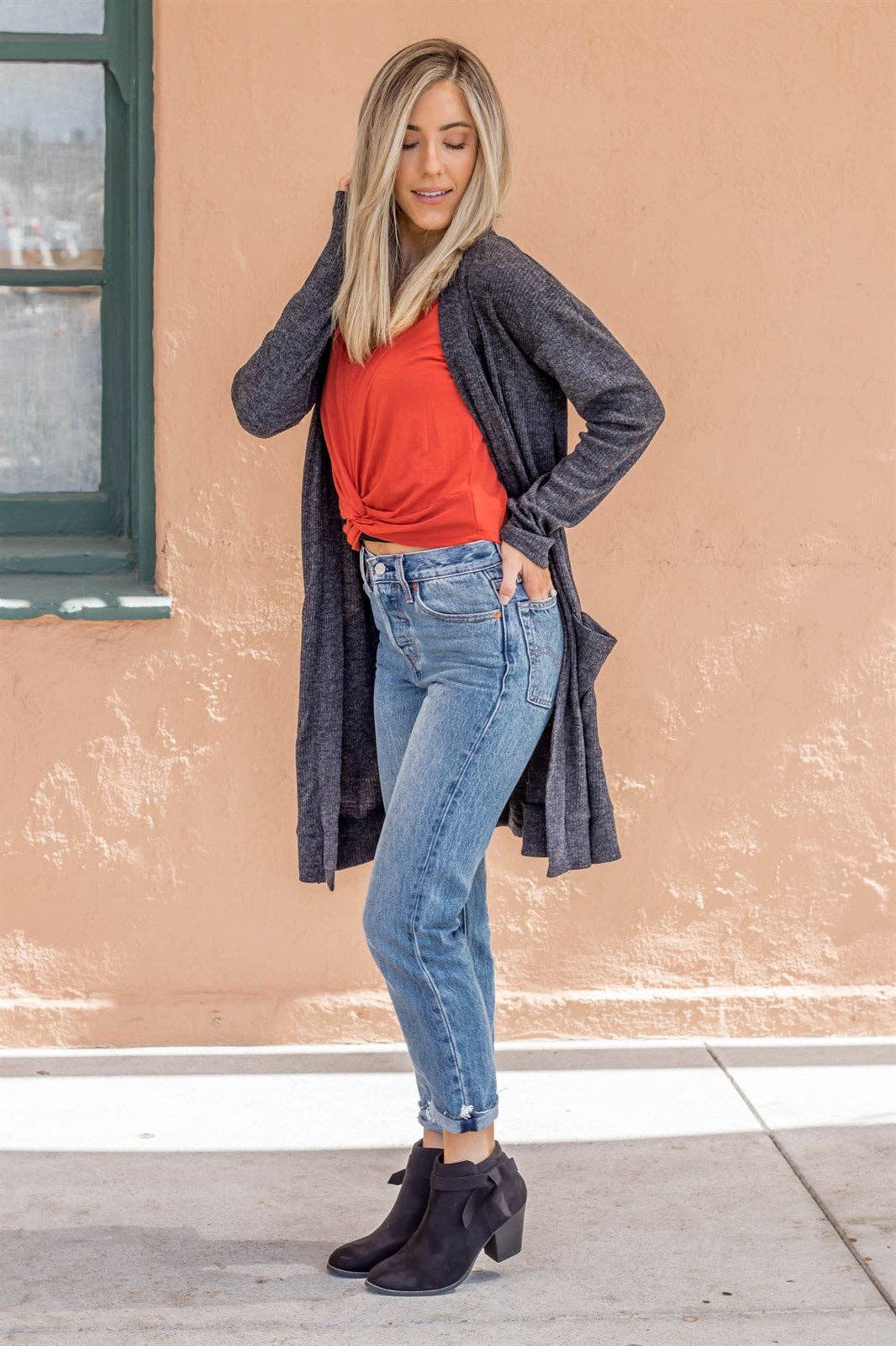 Charcoal Aubrey Cardigan