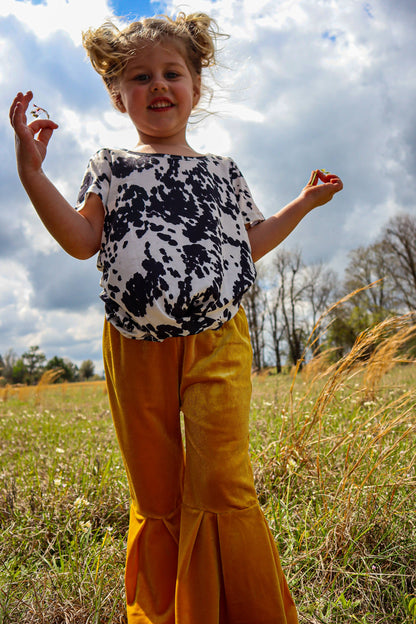 Velvet Kids Bell Bottom Pants - 4 Colors
