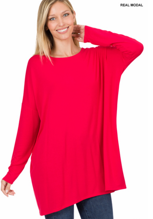 Long Sleeve Round Neck Top