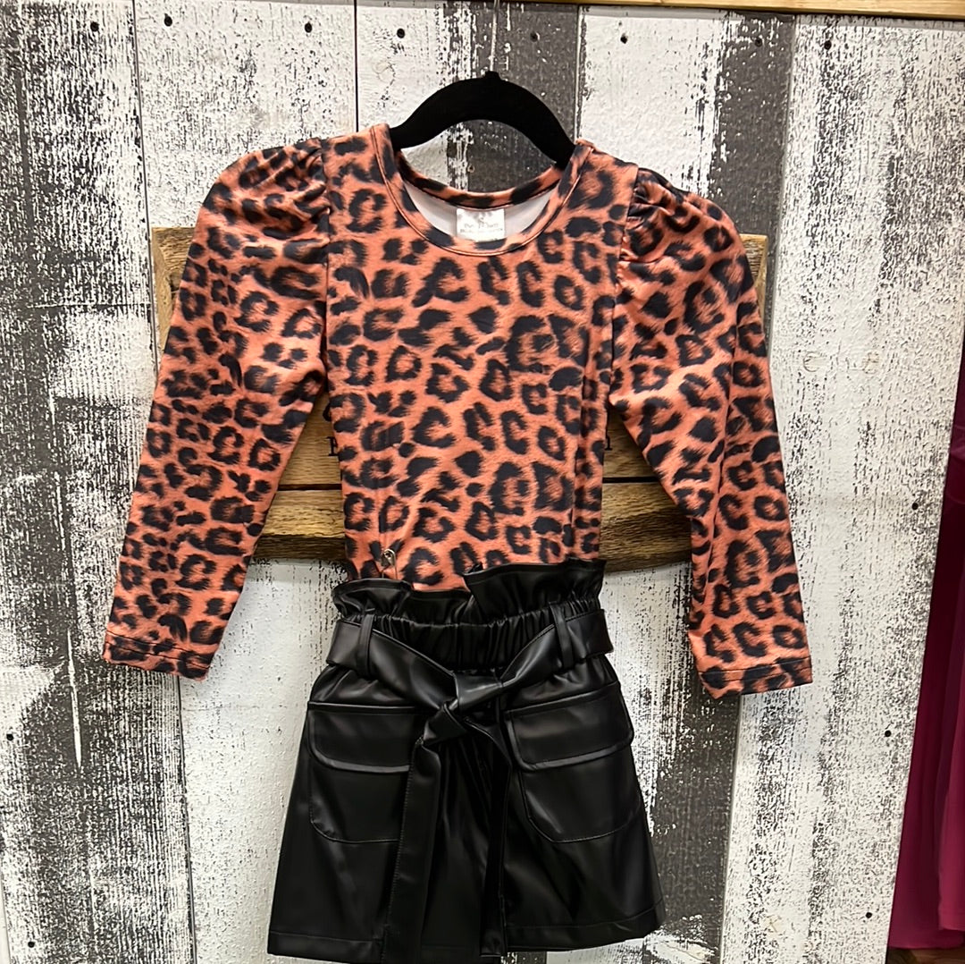 Leather and Leopard Outfit